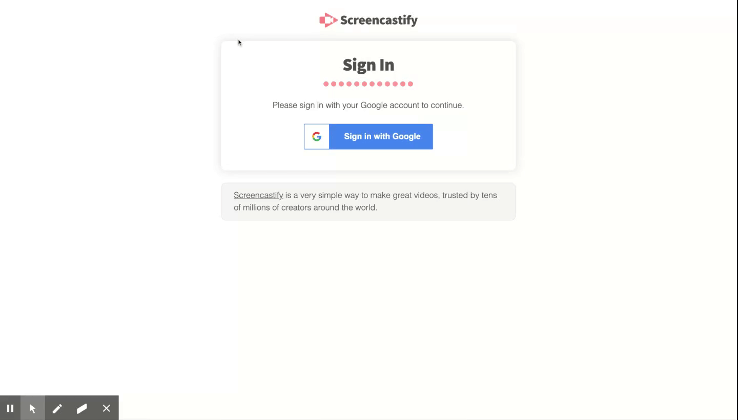 screencastify sign in