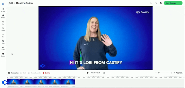 Detach audio from your video.gif
